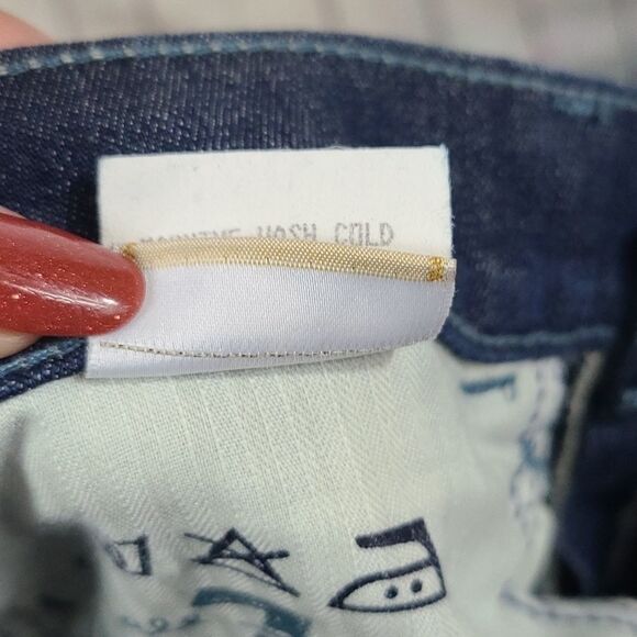 7 For All Mankind Jagger Dark Blue Jeans 7FAM Women's 29 Stretch Slim Fit Boot - Picture 4 of 13